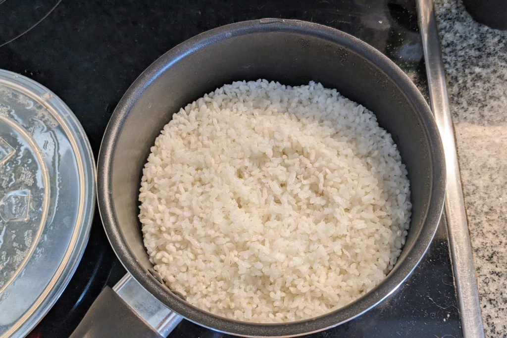 お鍋で炊いたお米