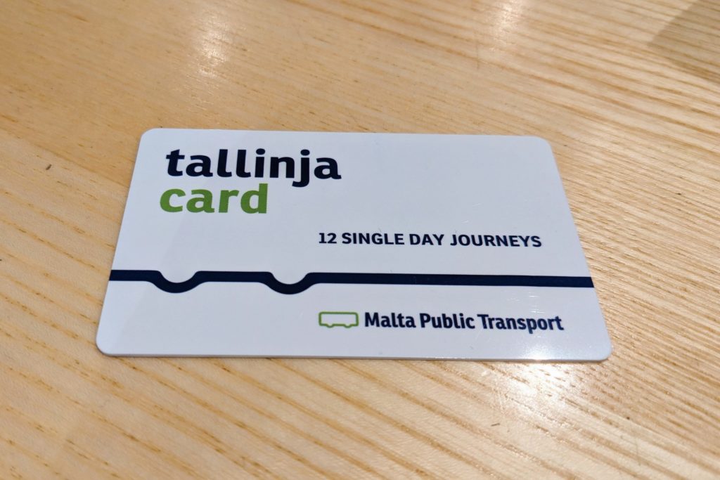 tallinja card（バス回数券）