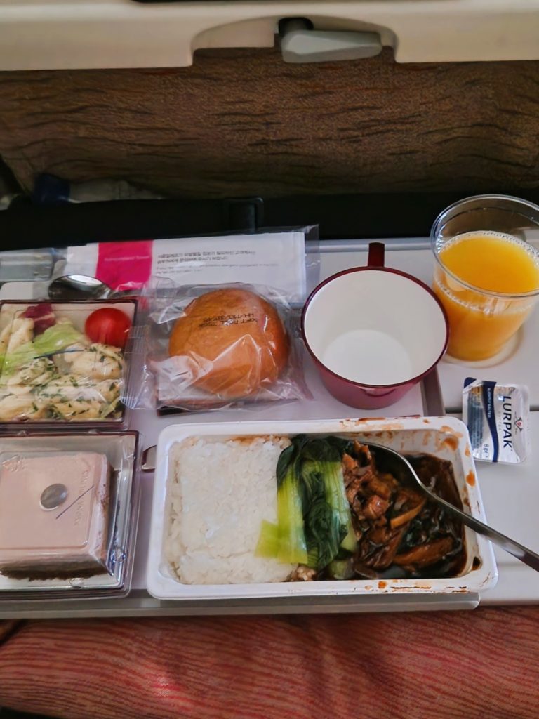 アシアナ航空の機内食２