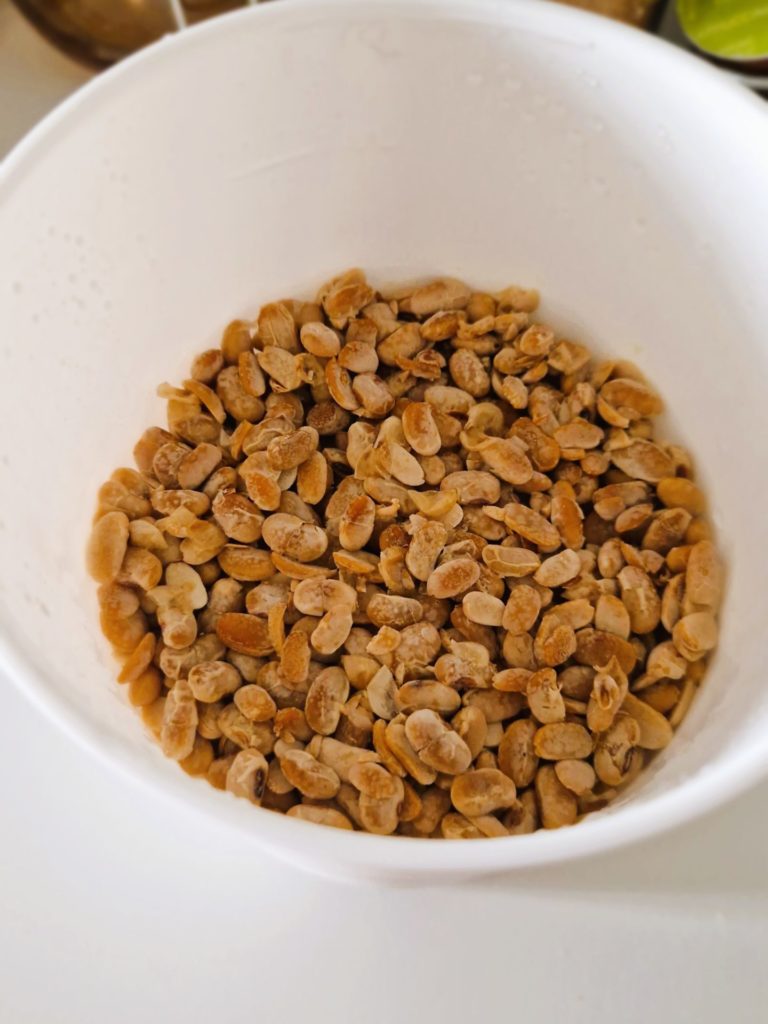 出来上がった納豆